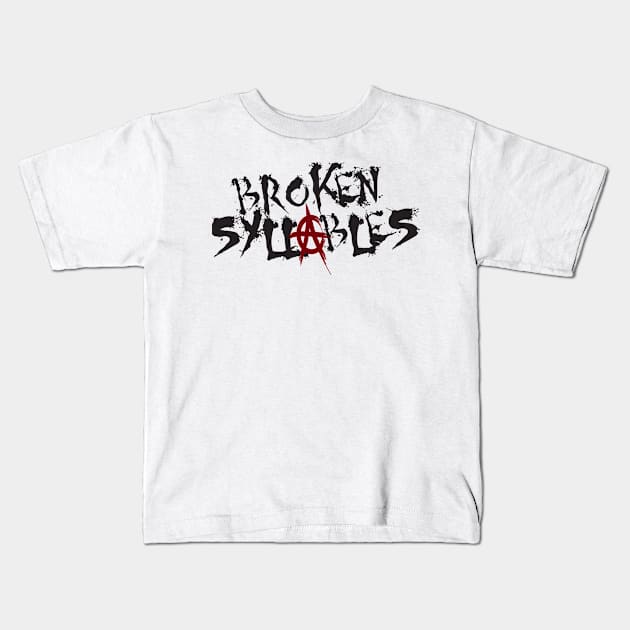 Broken Syllables Design1 Kids T-Shirt by CRAE